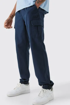 boohooMAN Tall Elasticated Waist Twill Slim Fit Cargo Trouser | UK| Trousers|Cargos