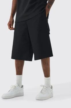 boohooMAN Tall Elasticated Waistband Smart Pocket Jort | UK| Shorts