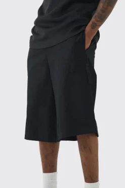 boohooMAN Tall Elasticated Waistband Smart Pocket Jort | UK| Shorts