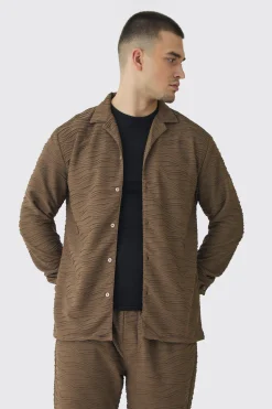 boohooMAN Tall Elevated Pleated Shirt And Straight Fit Trouser Set In | UK| Trousers|Sets & Co-Ords