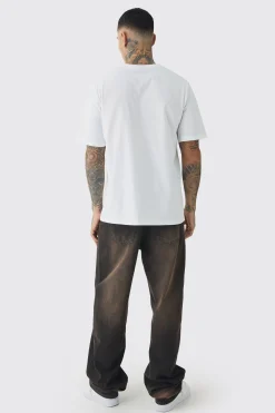 Tall Embroidered Evil Teddy T-Shirt | UK^boohooMAN Outlet