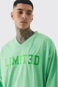 boohooMAN Tall Embroidery Limited Football T-shirt & Short Set | UK| Tracksuits