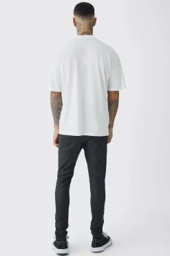 Tall Extended Neck Cherub Graphic Oversized T-Shirt | UK^boohooMAN New