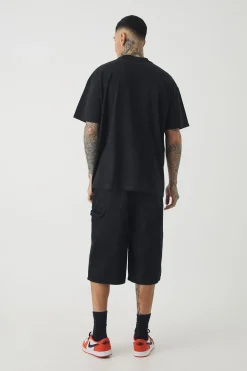 Tall Extended Neck Flower Print T-shirt | UK^boohooMAN Best