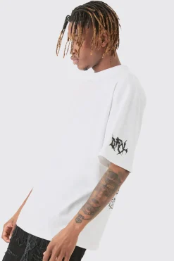 Tall Extended Neck Official Man Back Print Tour T-shirt | UK^boohooMAN Sale