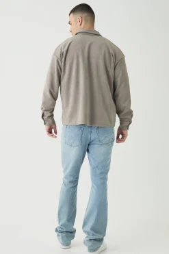 boohooMAN Tall Faux Suede Button Through Overshirt | UK| Shirts