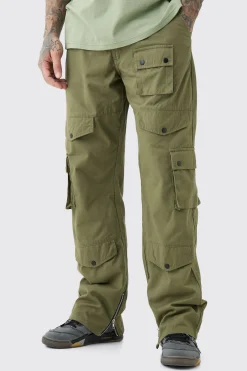 boohooMAN Tall Fixed Relaxed Fit Twill Cargo Trousers | UK| Trousers|Cargos