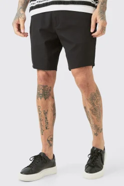 boohooMAN Tall Fixed Waist Skinny Fit Chino Shorts | UK| Shorts