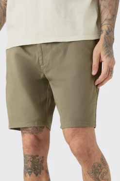 boohooMAN Tall Fixed Waist Relaxed Fit Chino Shorts | UK| Shorts