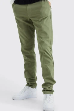 boohooMAN Tall Fixed Waist Slim Chino Trouser | UK| Trousers