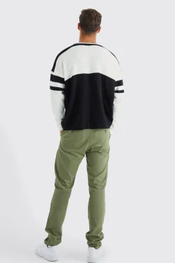 boohooMAN Tall Fixed Waist Slim Chino Trouser | UK| Trousers