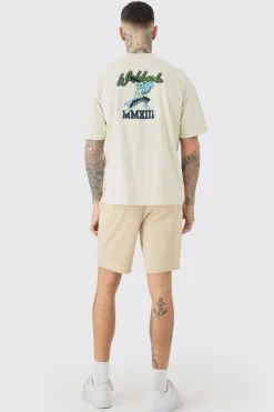 boohooMAN Tall Fixed Waist Slim Fit Chino Shorts | UK| Shorts