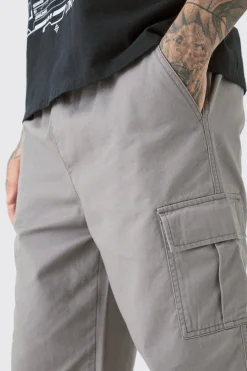 boohooMAN Tall Fixed Waist Twill Straight Leg Cargo Trouser | UK| Trousers|Cargos