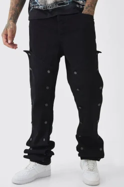 boohooMAN Tall Fixed Waist Washed Twill Stacked Carpenter Trouser | UK| Trousers