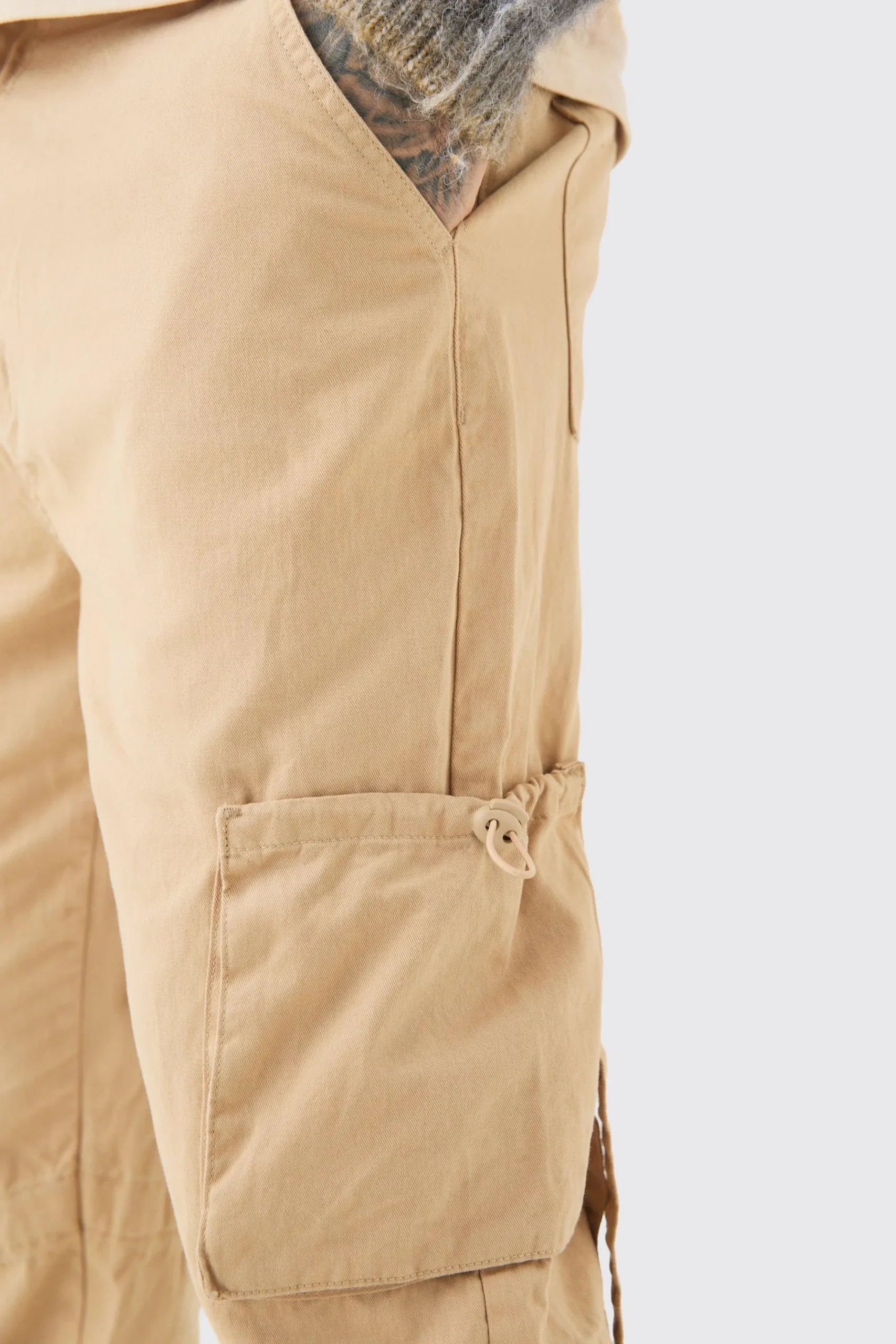 boohooMAN Tall Fixed Waist Washed Twill Multi Cargo Trouser | UK| Trousers|Cargos
