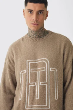 boohooMAN Tall Fluffy Knit BM Jumper | UK| Knitwear