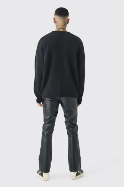 boohooMAN Tall Homme Oversized Fluffy Knitted Jumper | UK| Knitwear