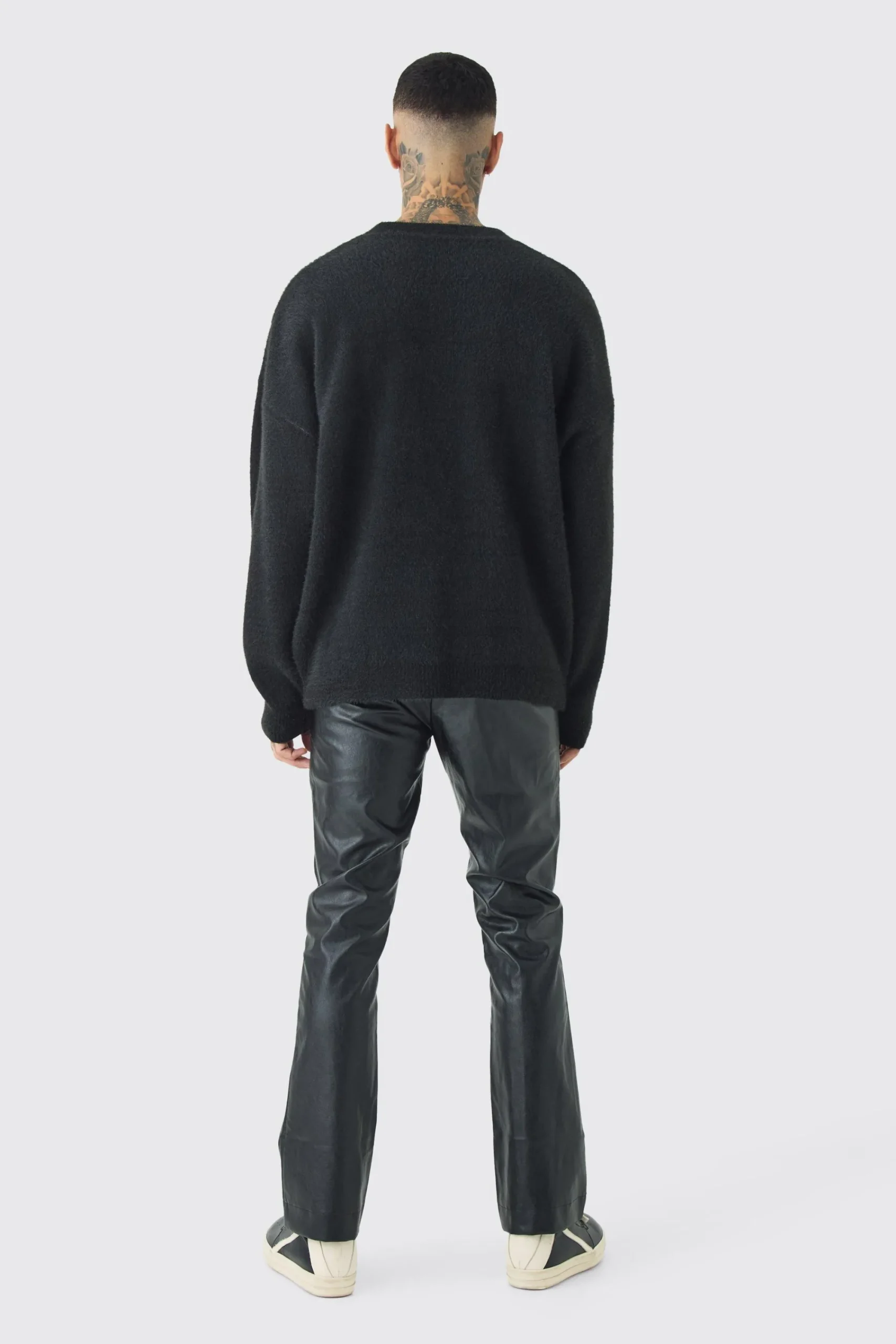 boohooMAN Tall Homme Oversized Fluffy Knitted Jumper | UK| Knitwear