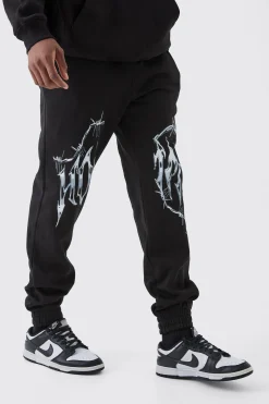 boohooMAN Tall Homme Splice Print Jogger | UK| Trousers|Joggers