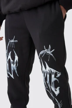 boohooMAN Tall Homme Splice Print Jogger | UK| Trousers|Joggers