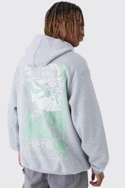 boohooMAN Tall Homme Statue Back Printed Hoodie | UK| Hoodies & Sweatshirts