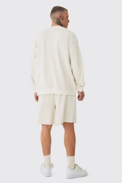 boohooMAN Tall Jacquard Knit Drawcord Shorts | UK| Shorts