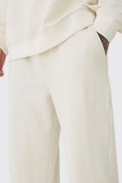 boohooMAN Tall Jacquard Knit Drawcord Joggers | UK| Trousers|Joggers