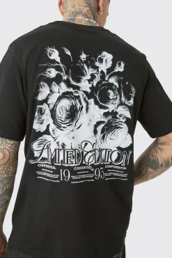Tall Limited Edition Floral Print T-shirt | UK^boohooMAN Best