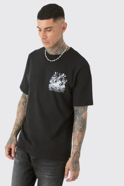 Tall Limited Edition Floral Print T-shirt | UK^boohooMAN Best