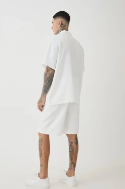 Tall Linen Polo In | UK^boohooMAN Outlet