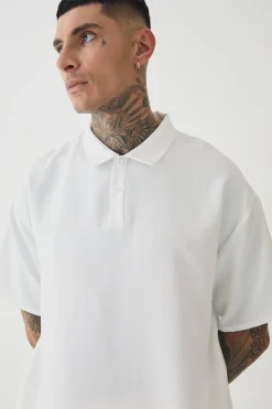 Tall Linen Polo In | UK^boohooMAN Outlet