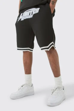 boohooMAN Tall Loose Fit Limited Edition Basketball Short In | UK| Shorts