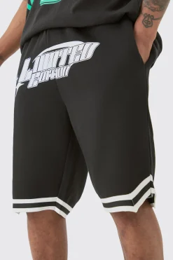 boohooMAN Tall Loose Fit Limited Edition Basketball Short In | UK| Shorts