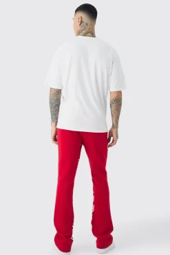 Tall Love Heart Embroidered T-shirt In | UK^boohooMAN Discount