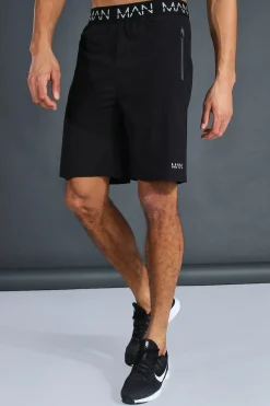 boohooMAN Tall Man Active Gym Zip Pocket Regular Fit 9inch Shorts | UK| Trousers|Shorts