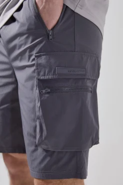 boohooMAN Tall Man Active Lightweight Regular Fit 5inch Cargo Shorts | UK| Shorts