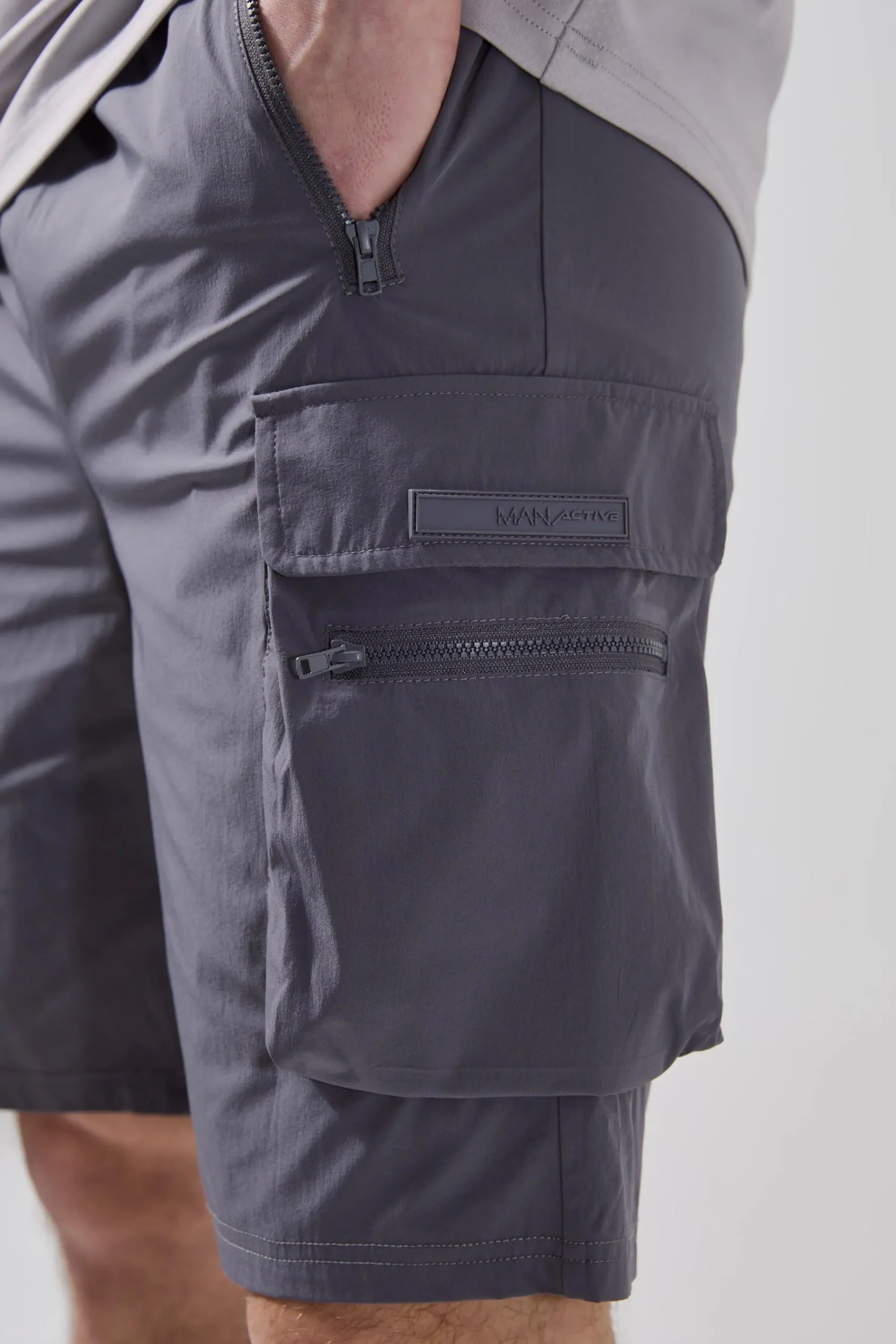 boohooMAN Tall Man Active Lightweight Regular Fit 5inch Cargo Shorts | UK| Shorts