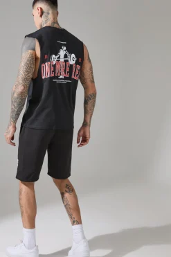 Tall Man Active One More Rep Regular Fit Droparm Tank | UK^boohooMAN Sale