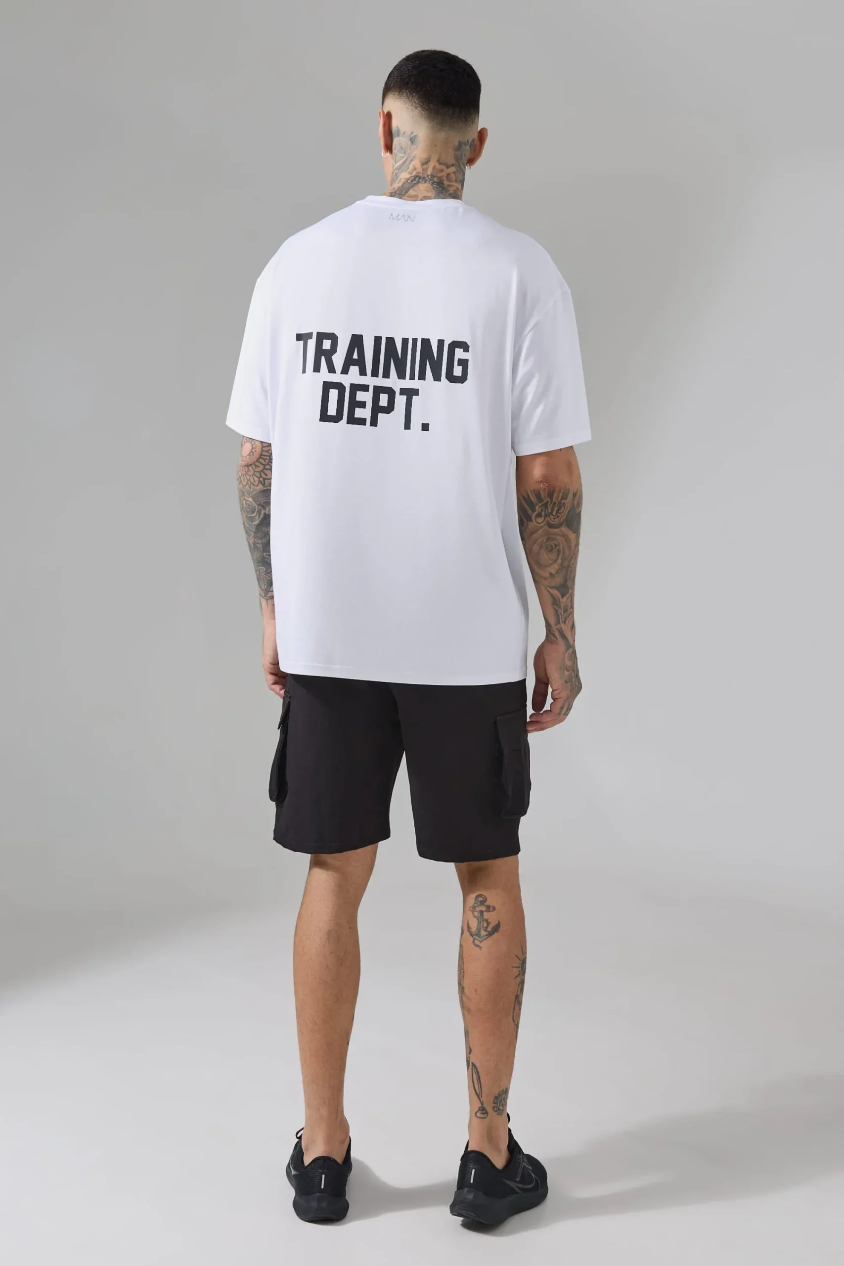 Tall Man Active Training Dept Performance Oversized T-Shirt | UK^boohooMAN Hot