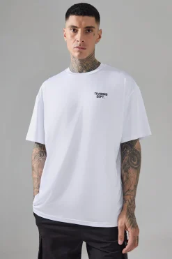 Tall Man Active Training Dept Performance Oversized T-Shirt | UK^boohooMAN Hot