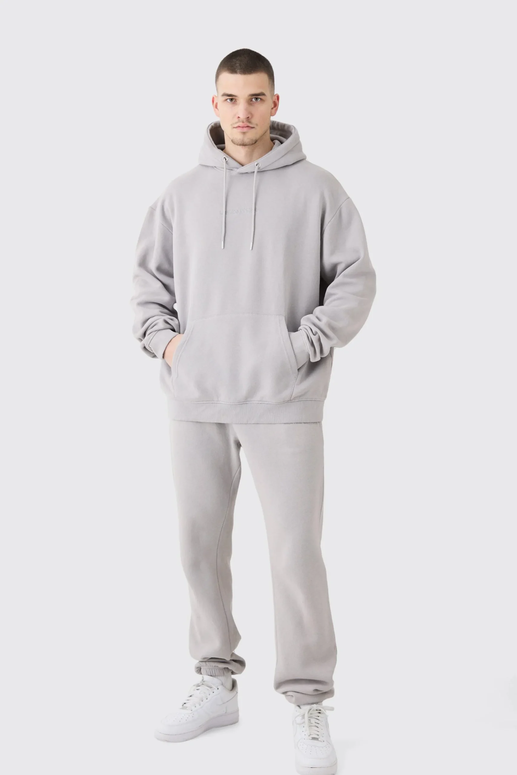 boohooMAN Tall Man Signature All Over Print Hoodie Tracksuit | UK| Tracksuits