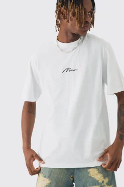 Tall Man Signature Chest Print T-shirt | UK^boohooMAN Discount