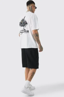 Tall Miami Pool Club Back Print T-shirt In | UK^boohooMAN Best