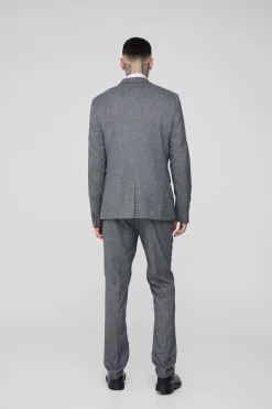 boohooMAN Tall Mini Dogtooth Single Breasted Slim Fit Suit Jacket | UK| Suits & Tailoring|Sets & Co-Ords