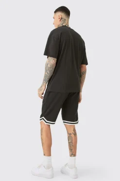Tall Mono Moto Graphic T-shirt | UK^boohooMAN Discount