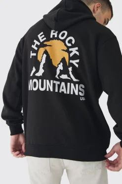boohooMAN Tall Mountains Graphic Oversized Hoodie | UK| Hoodies & Sweatshirts