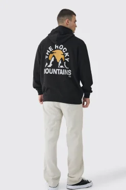 boohooMAN Tall Mountains Graphic Oversized Hoodie | UK| Hoodies & Sweatshirts