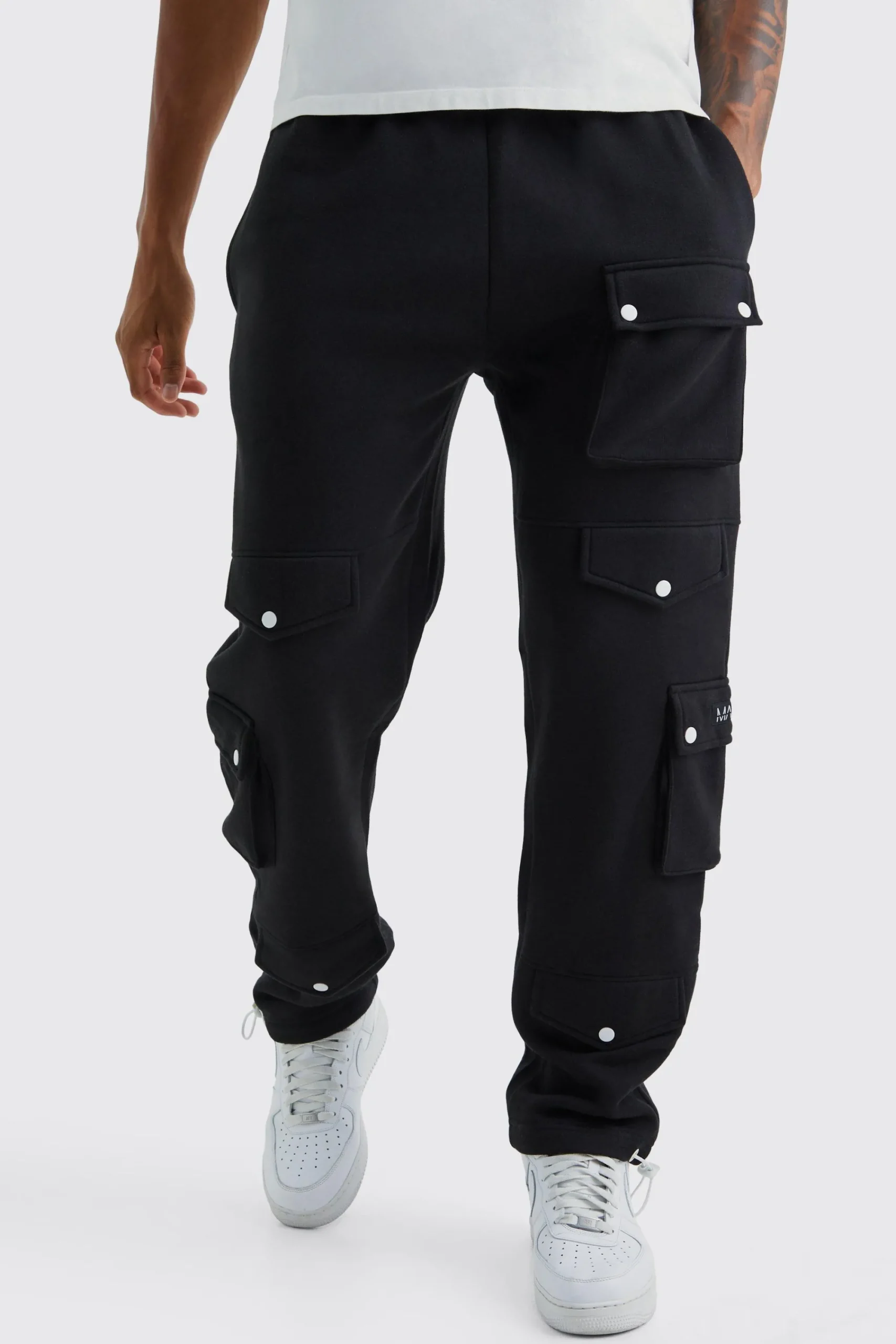 boohooMAN Tall Multi Pocket Cargo Jogger With Cuff | UK| Trousers|Joggers