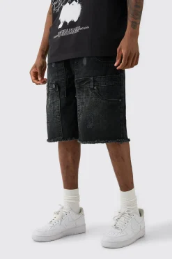 boohooMAN Tall Multi Waistband Relaxed Fit Denim Shorts | UK| Shorts