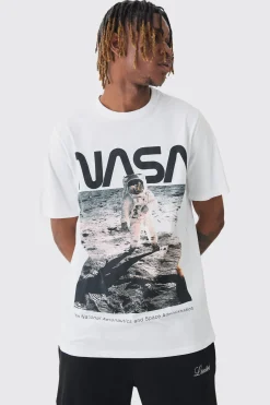 Tall Nasa Printed Licensed T-shirt In | UK^boohooMAN Best
